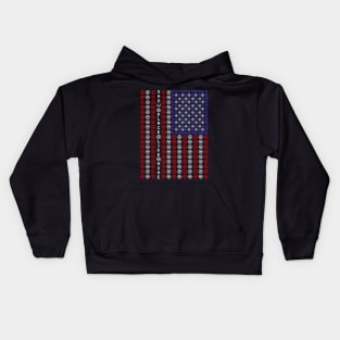 Christmas SnowFlake Patriot Design Snow Place Like Home Kids Hoodie